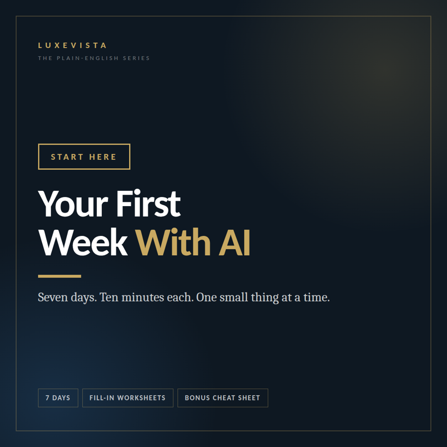 Your First Week With AI cover